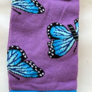 Fun socks! Butterfly design.